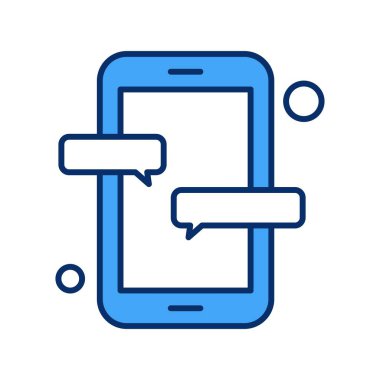 Nesnelerin internet konseptinin basit vektör simgesi