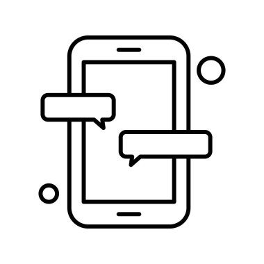 Nesnelerin internet konseptinin basit vektör simgesi