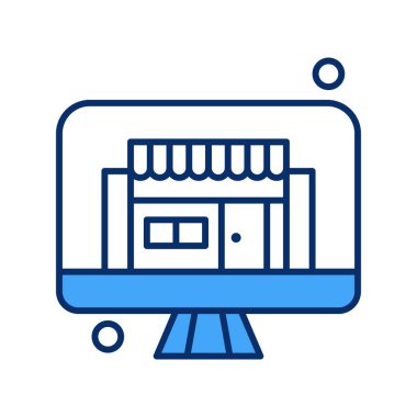 Nesnelerin internet konseptinin basit vektör simgesi