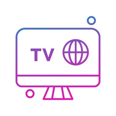 Nesnelerin internet konseptinin basit vektör simgesi