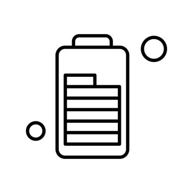  pil simgesi, vektör illüstrasyonu