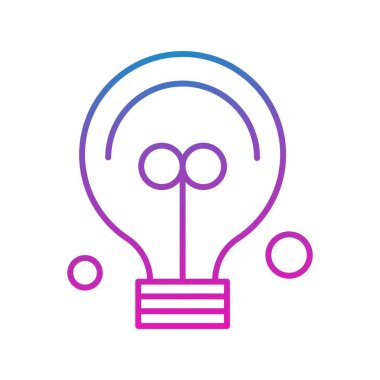  Ampul Simgesi, Vektör illüstrasyonu