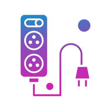 Nesnelerin internet konseptinin basit vektör simgesi