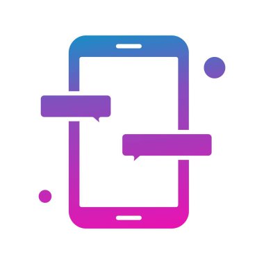 Nesnelerin internet konseptinin basit vektör simgesi