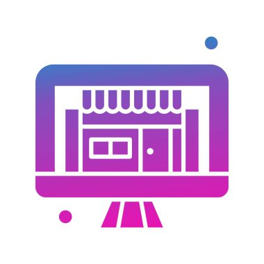 Nesnelerin internet konseptinin basit vektör simgesi