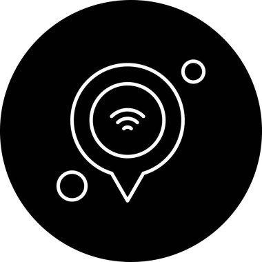 Nesnelerin internet konseptinin basit vektör simgesi