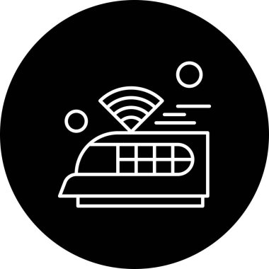 Nesnelerin internet konseptinin basit vektör simgesi