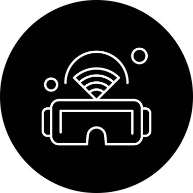 Nesnelerin internet konseptinin basit vektör simgesi