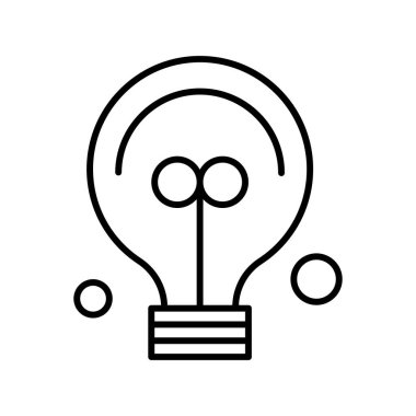  Ampul Simgesi, Vektör illüstrasyonu