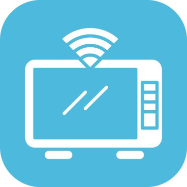 Nesnelerin internet konseptinin basit vektör simgesi