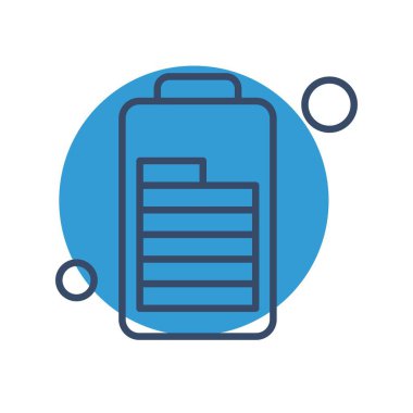  pil simgesi, vektör illüstrasyonu