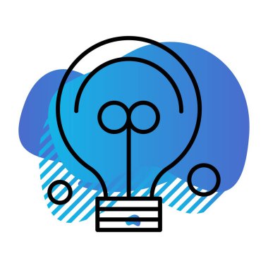  Ampul Simgesi, Vektör illüstrasyonu