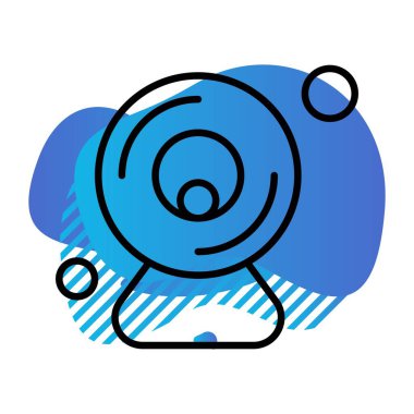  Kamera Simgesi, Vektör illüstrasyonu