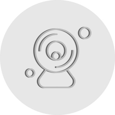  Kamera Simgesi, Vektör illüstrasyonu