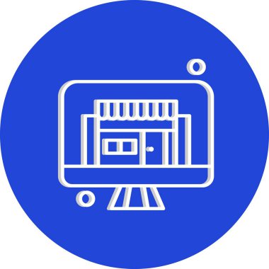 Nesnelerin internet konseptinin basit vektör simgesi