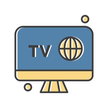 Nesnelerin internet konseptinin basit vektör simgesi