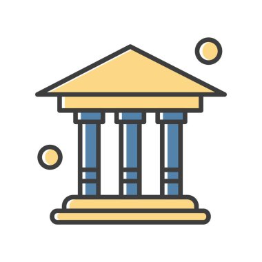 Nesnelerin internet konseptinin basit vektör simgesi