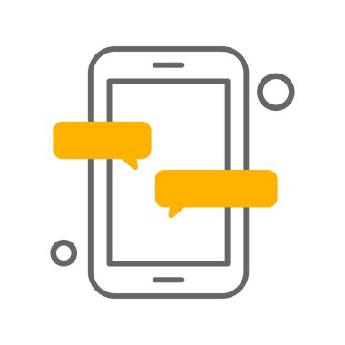 Nesnelerin internet konseptinin basit vektör simgesi