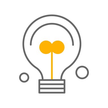  Ampul Simgesi, Vektör illüstrasyonu