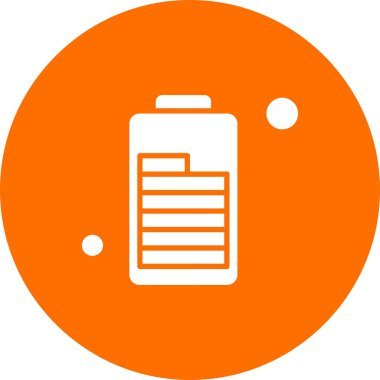  pil simgesi, vektör illüstrasyonu