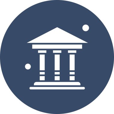 banka simgesi vektör illüstrasyonu 