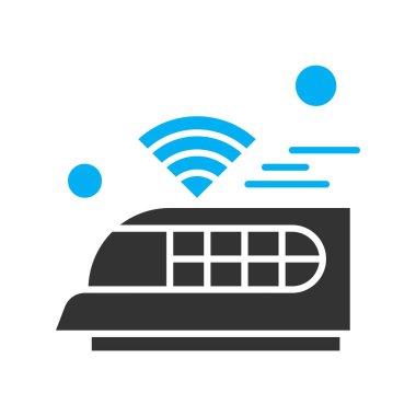 Nesnelerin internet konseptinin basit vektör simgesi