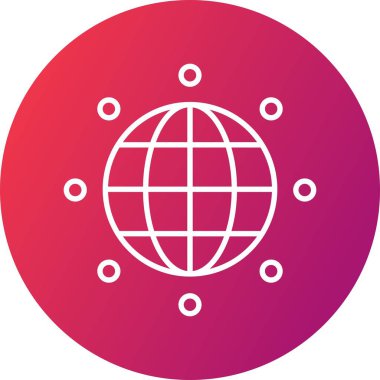 Nesnelerin internet konseptinin basit vektör simgesi