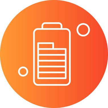  pil simgesi, vektör illüstrasyonu