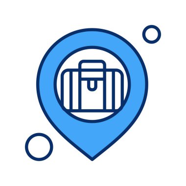  evrak çantası simgesi, vektör illüstrasyonu 