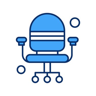  Sandalye Simgesi, vektör illüstrasyonu