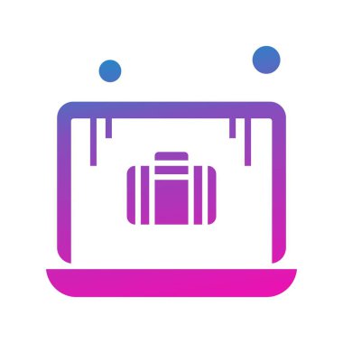 dizüstü bilgisayar simgesi, vektör illüstrasyonu