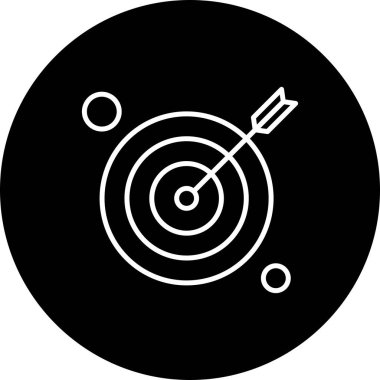  hedef simge, vektör illüstrasyonu
