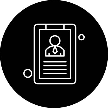 Renkli Vektör cv Simgesi