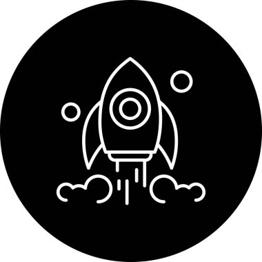 Tasarım için Vektör Roket Simgesi