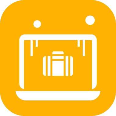 dizüstü bilgisayar simgesi, vektör illüstrasyonu