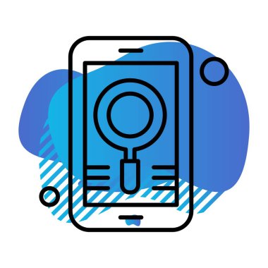 Vektör mobil ağ simgesi