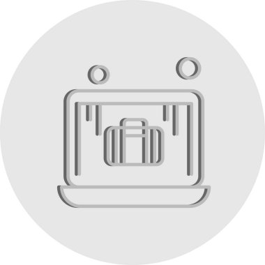 dizüstü bilgisayar simgesi, vektör illüstrasyonu