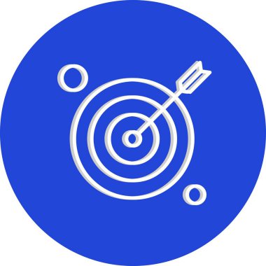  hedef simge, vektör illüstrasyonu