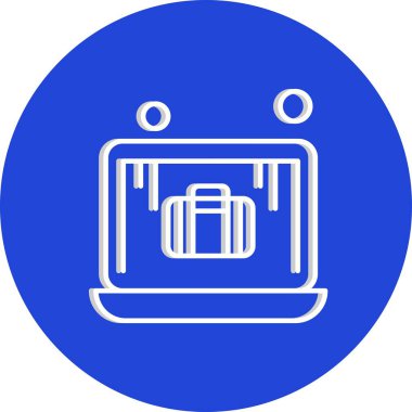 dizüstü bilgisayar simgesi, vektör illüstrasyonu