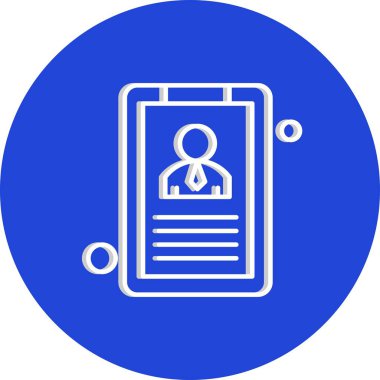 Renkli Vektör cv Simgesi