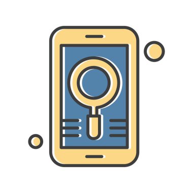 Vektör mobil ağ simgesi