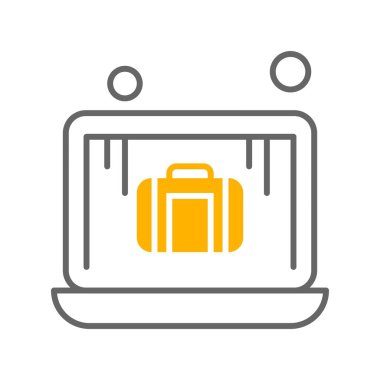 dizüstü bilgisayar simgesi, vektör illüstrasyonu