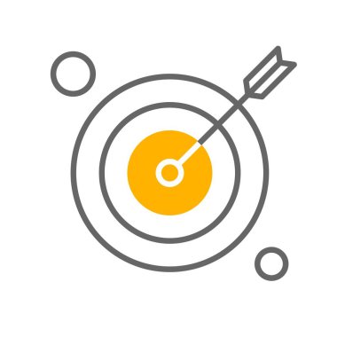  hedef simge, vektör illüstrasyonu