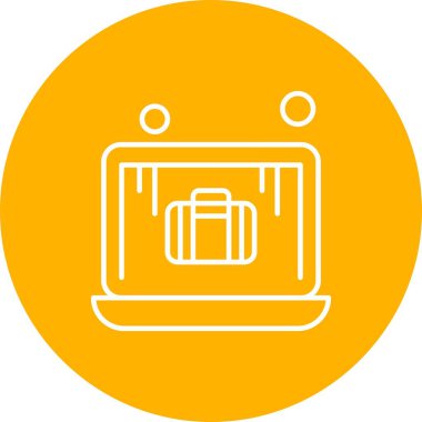 dizüstü bilgisayar simgesi, vektör illüstrasyonu