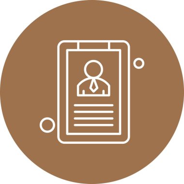 Renkli Vektör cv Simgesi