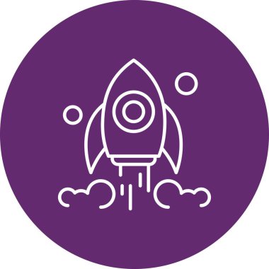 Tasarım için Vektör Roket Simgesi