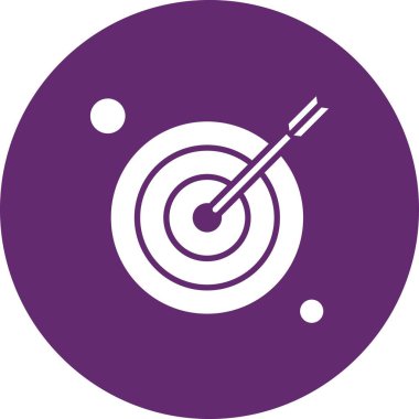  hedef simge, vektör illüstrasyonu