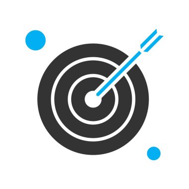  hedef simge, vektör illüstrasyonu