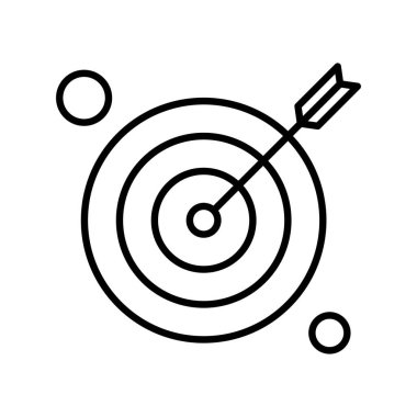  hedef simge, vektör illüstrasyonu