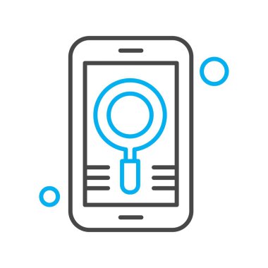 Vektör mobil ağ simgesi 